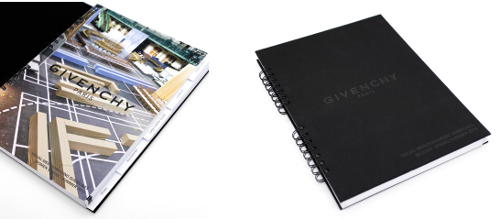 Books visual merchandisign Givenchy